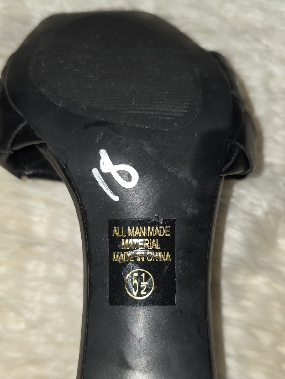 Delicious Black Quilted Slide Heels for Women - Picture 4 of 5